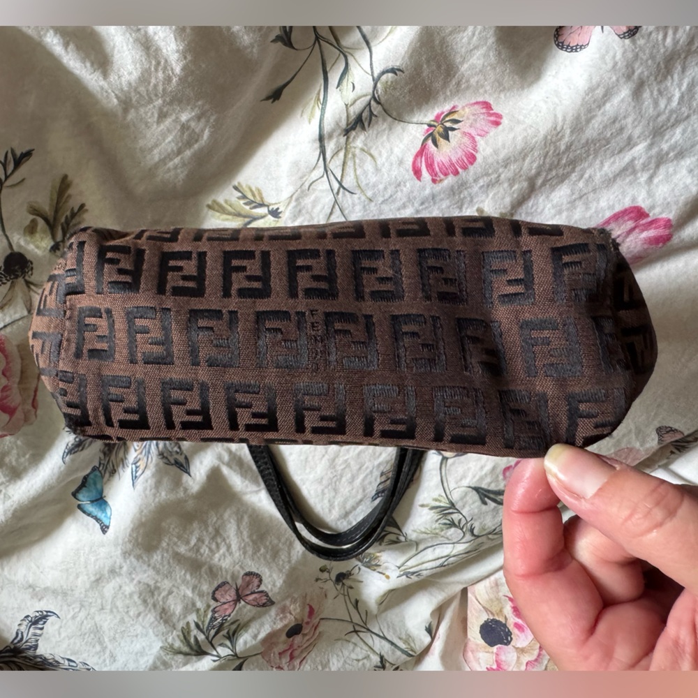 Fendi Brown and Black FF Logo Mini Bag - Picture 7 of 8